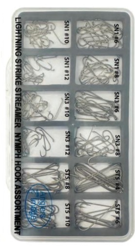 LIGHTNING STRIKE HOOK ASSORTMENT STREAMER/NYMPH
