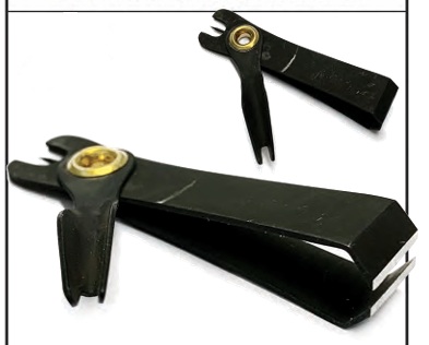 NIPPER W/ NAIL KNOT TOOL BLACK
