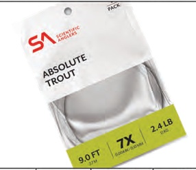 S.A. ABSOLUTE TROUT NYLON LEADERS
